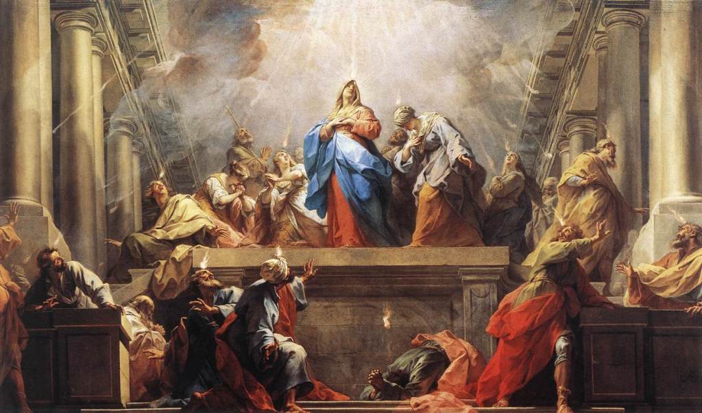 Pentecost Jean II Restout (1692-1768), French baroque classicism, Holy Spirit